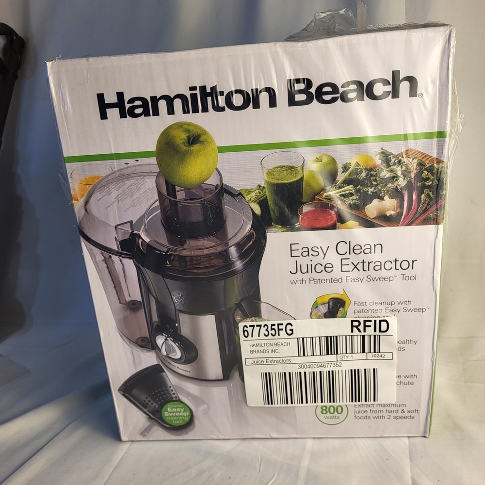 New Hamilton Beach 67735 Easy Clean Juice Extractor
